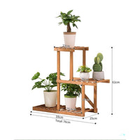 Thumbnail for 3 tier bamboo plant stand with three levels