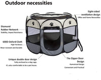 Thumbnail for Pet Playpen Dog Playpen Foldable Tent Cage Crate