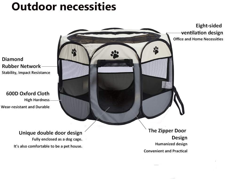Pet Playpen Dog Playpen Foldable Tent Cage Crate
