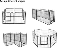 Thumbnail for Dog Playpen Pet Play Pen 10 Panel 80*80cm