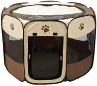 Thumbnail for Dog Playpen Dog Play Pen Foldable Pet Playpen Tent Cage Crate