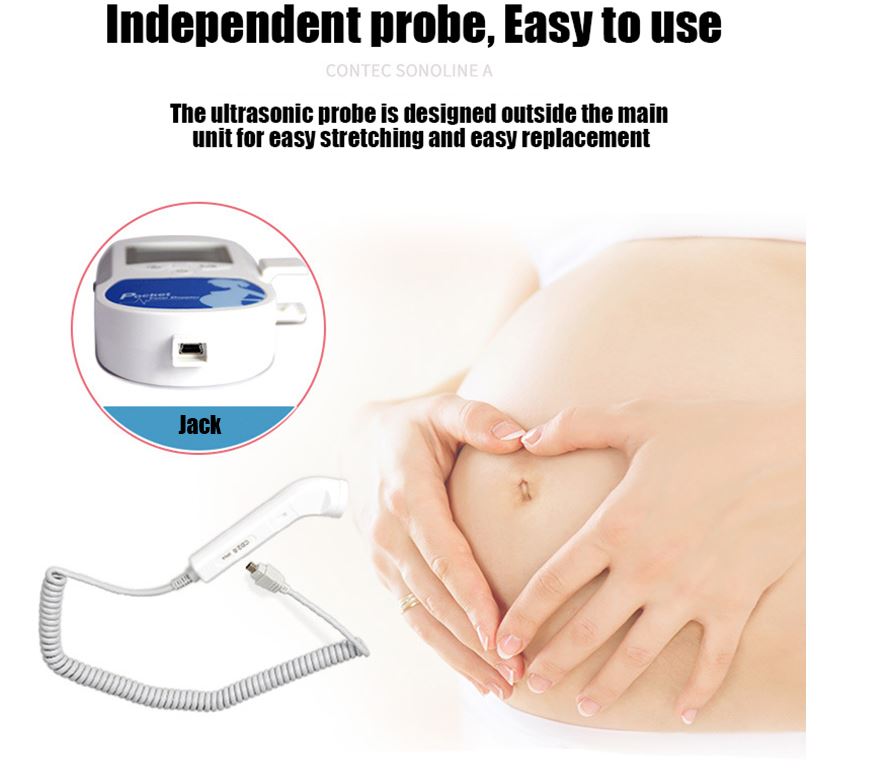 Medical Fetal Doppler Fetal Ultrasound Baby Heartbeat Home Detector