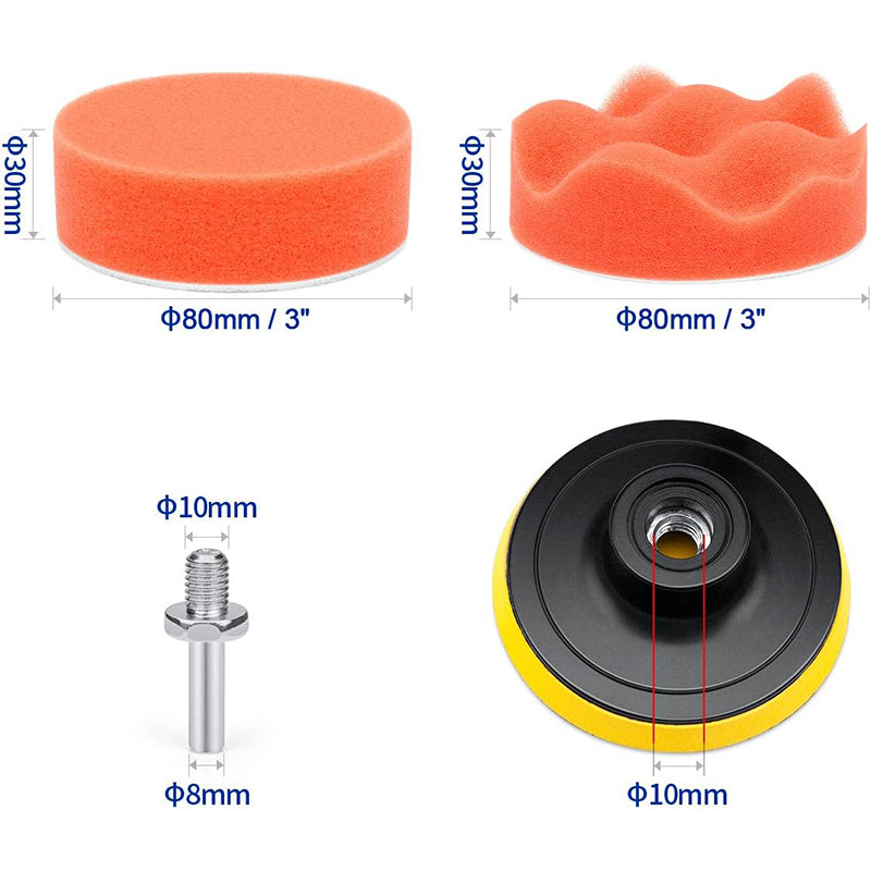 Car Polishing Pads Polisher Cleaner Sponge Buffer Waxing