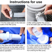 Thumbnail for Filter Pump Swimming Pool 330gal 25W 230V