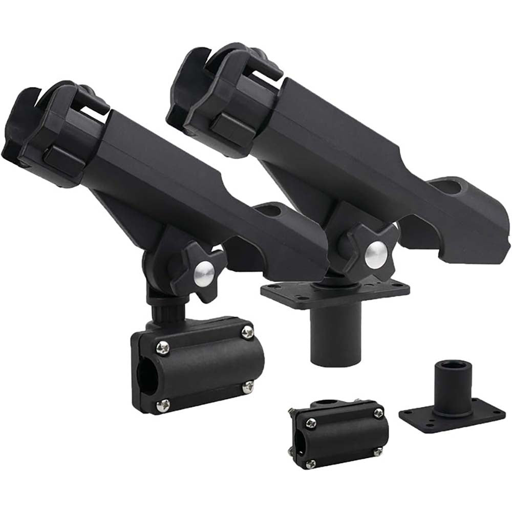 Rod holder with 360-degree rotation feature