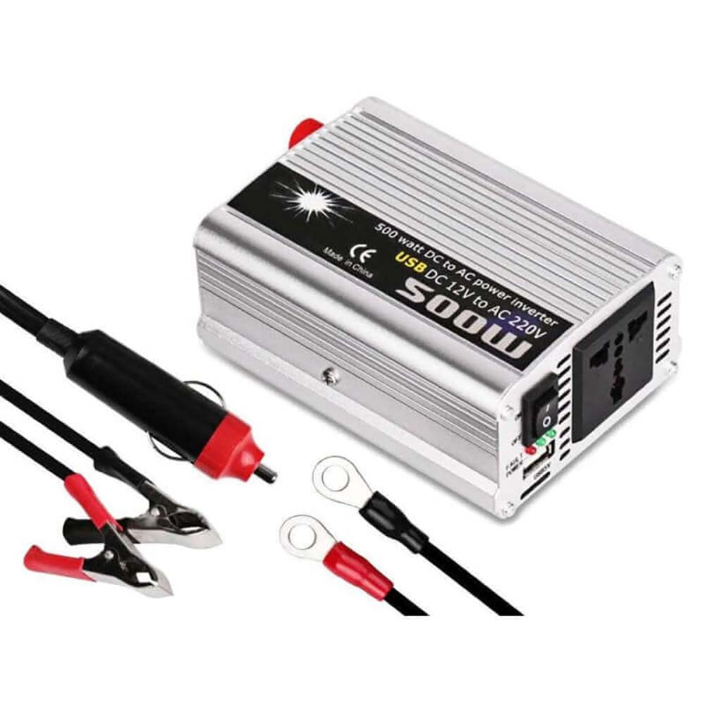 Car power inverter with included cables