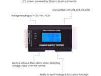 Thumbnail for Power Supply Tester Digital Lcd 20/24 Pin Psu Atx Ba4 - The Shopsite