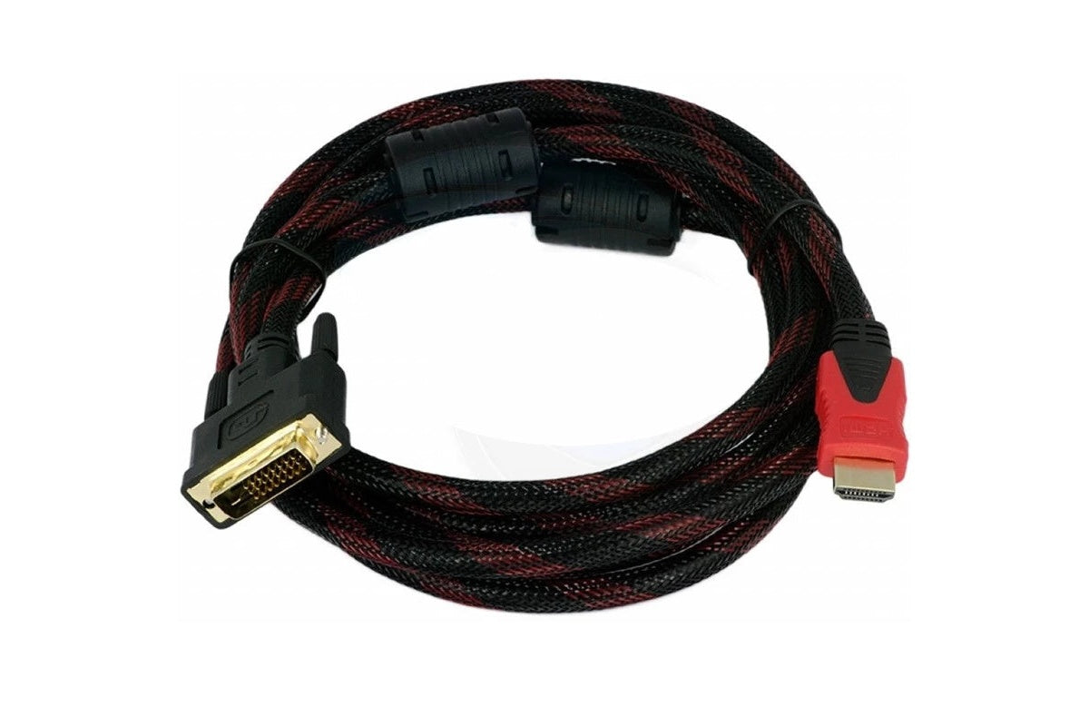 HDMI to DVI cable used for video streaming