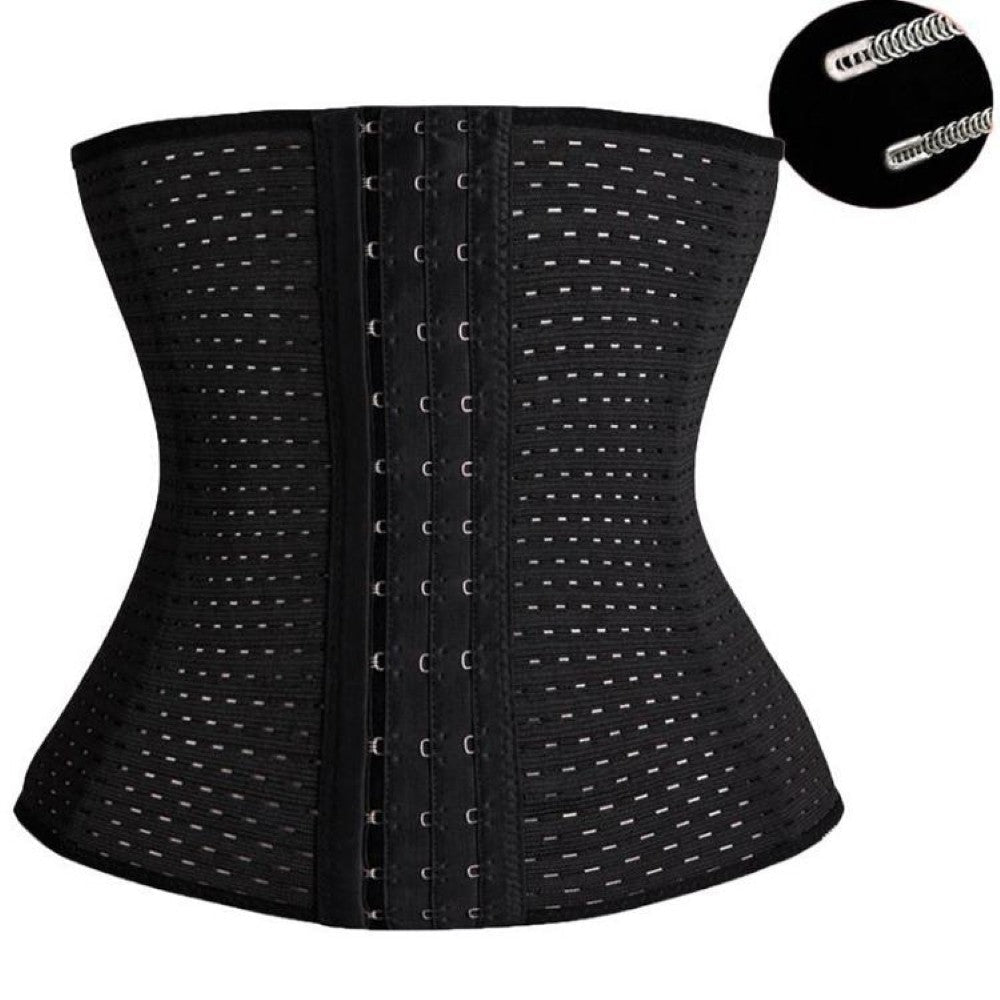 Waist trainer packaging with size label