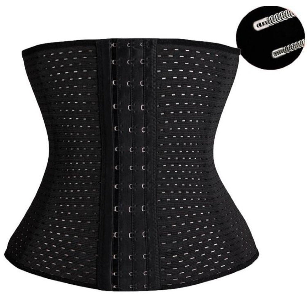 Waist trainer corset folded for storage