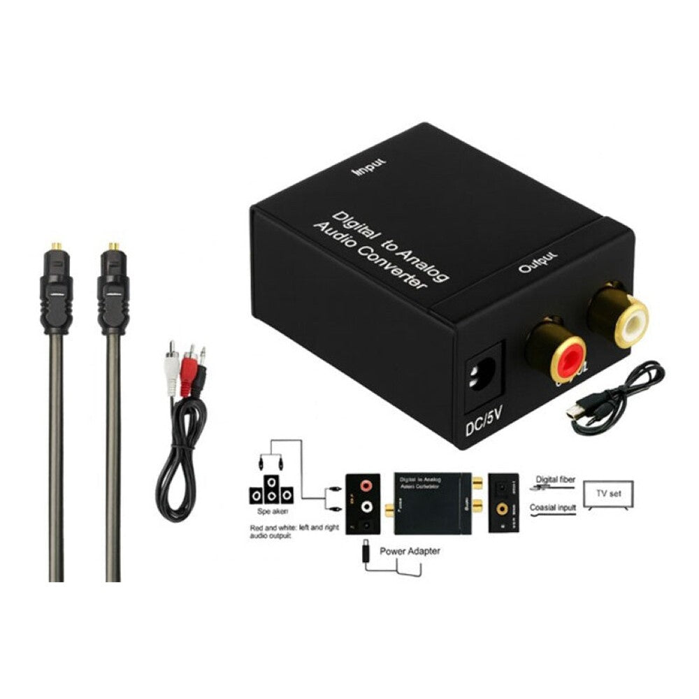 Digital audio converter with Toslink input port