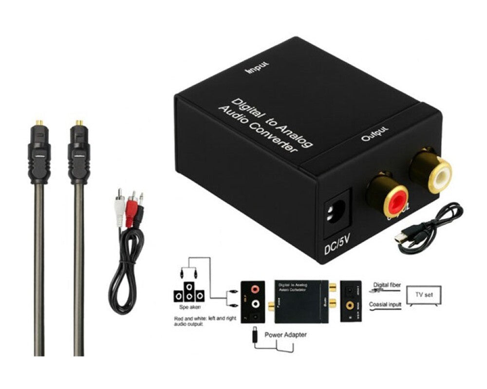 Side view of digital audio converter device