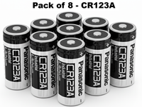 Thumbnail for CR123A batteries stacked together