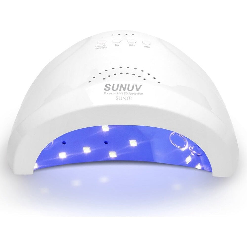 48W LED UV nail dryer front view in white