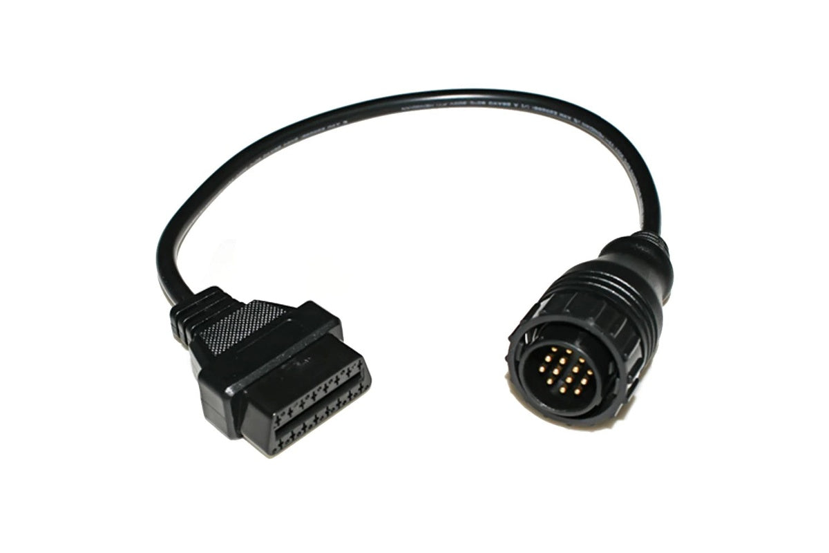 Close-up of Mercedes Benz 14 pin connector plug