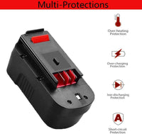 Thumbnail for Black & Decker FIRESTORM 18V A1718 HPB18 Replacement Battery