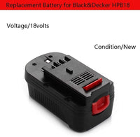 Thumbnail for Black & Decker FIRESTORM 18V A1718 HPB18 Replacement Battery