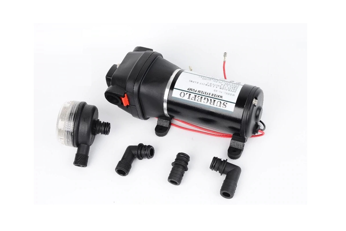 Water pump installed in sprayer fixture
