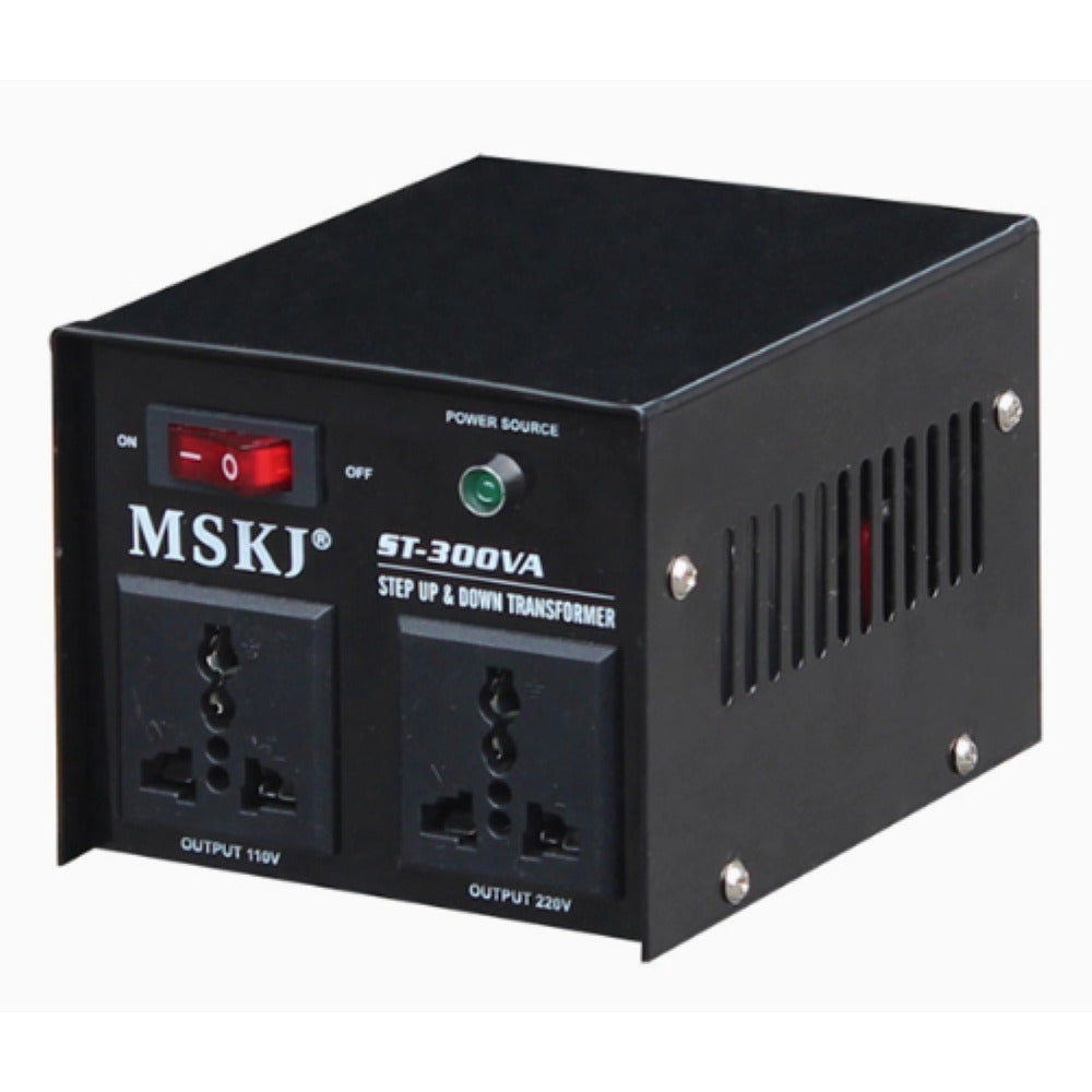 Top view of step down transformer 300W showing label