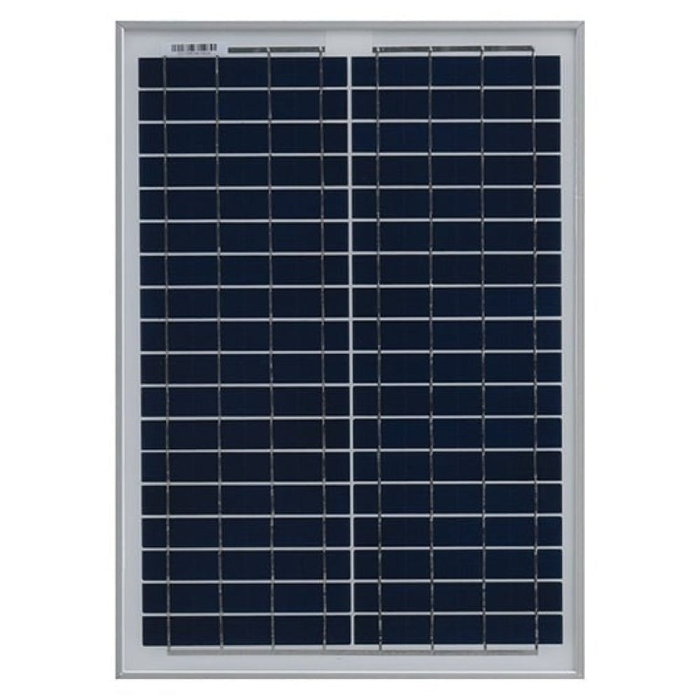 20W solar panel installed on caravan roof