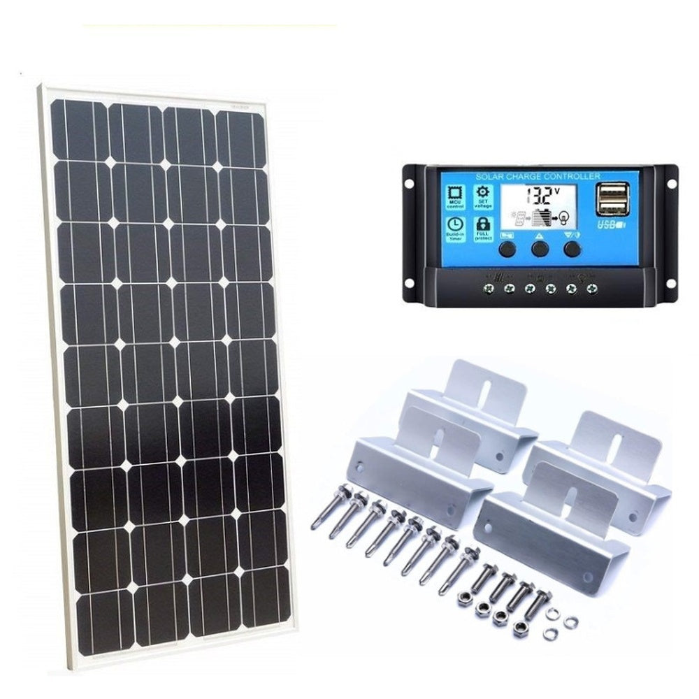 100W solar panel high efficiency silicon cells