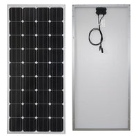 Thumbnail for 150W solar panel monocrystalline front view with aluminium frame