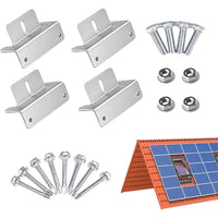 Thumbnail for Solar Panel 150 Watt 12-18 Volt Monocrystalline Controller Z Brackets Cables