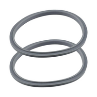 Thumbnail for Top view of two grey Nutribullet blade gasket seals