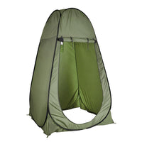 Thumbnail for Camping shower tent army green with zippered door