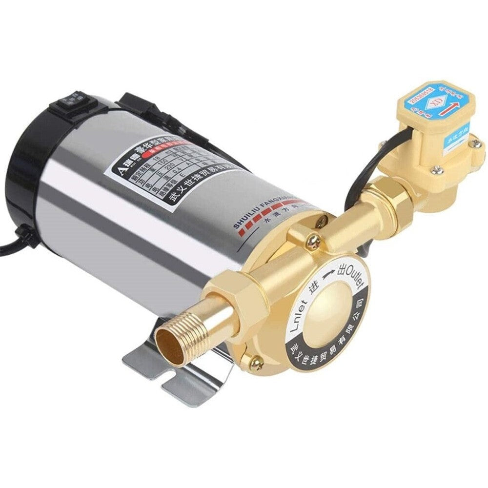 Low pressure pump for showers and garden hoses