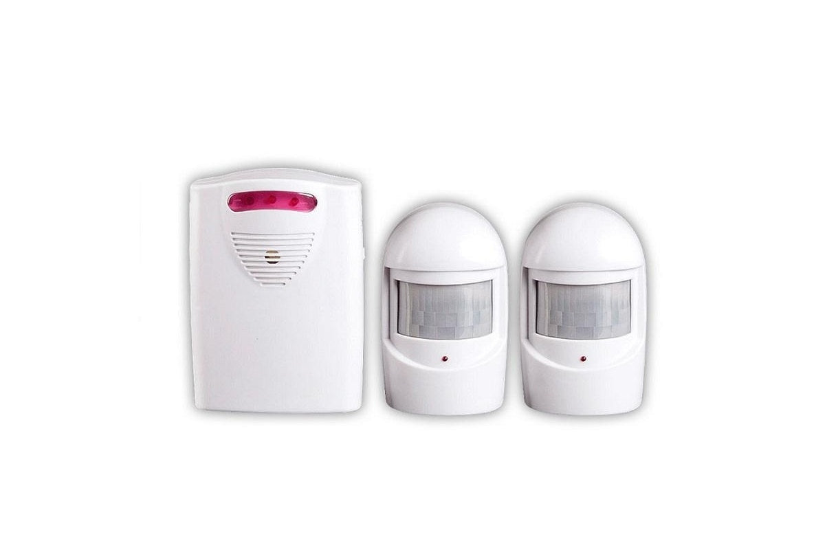 Wireless driveway alarm sensors with mounting screws