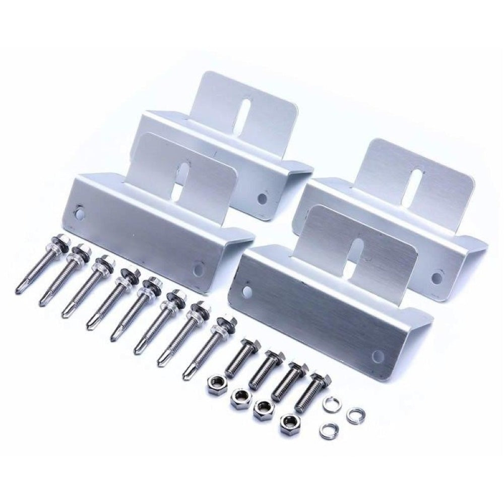 Z bracket used for boat solar panel installation