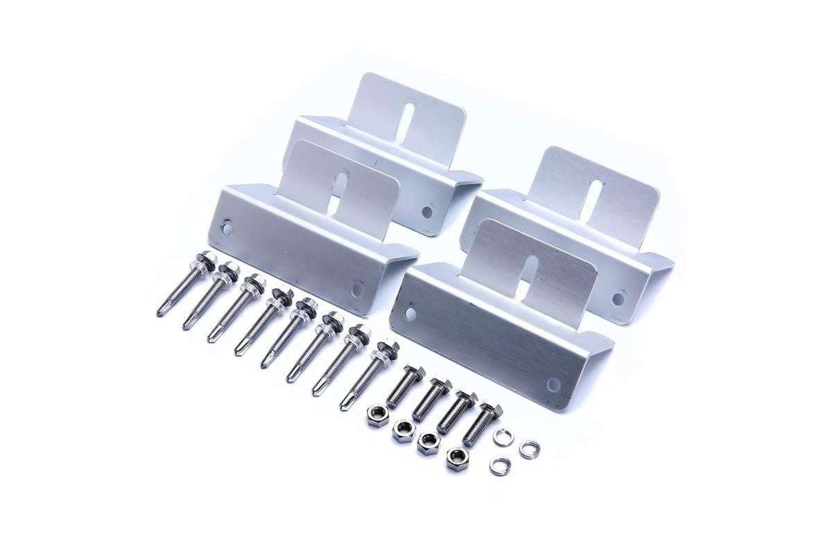 Silver aluminium Z bracket with corrosion resistance