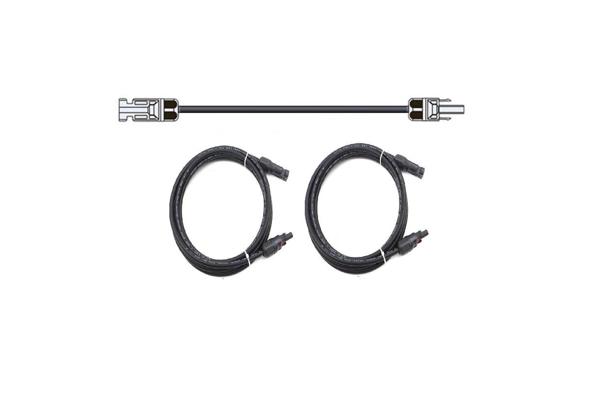MC4 cable coiled for storage
