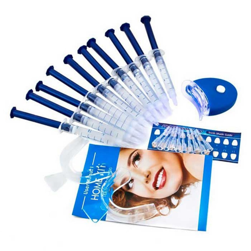 Dental whitener kit packaging and accessories