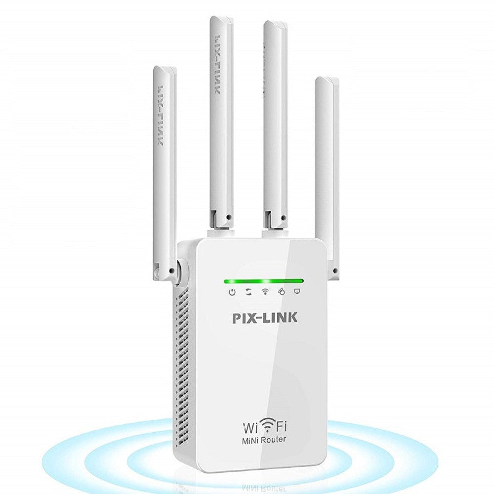 WiFi repeater extender booster front view white colour