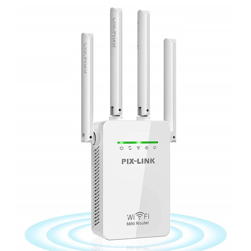 WiFi repeater showing Ethernet port
