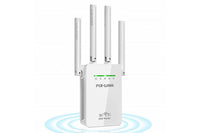 Thumbnail for Side view of WiFi repeater with four antennas