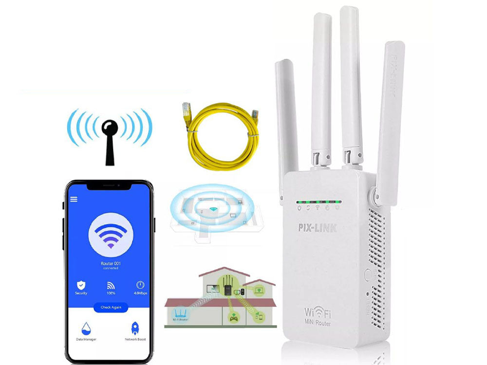 WiFi repeater with heat dissipation vents