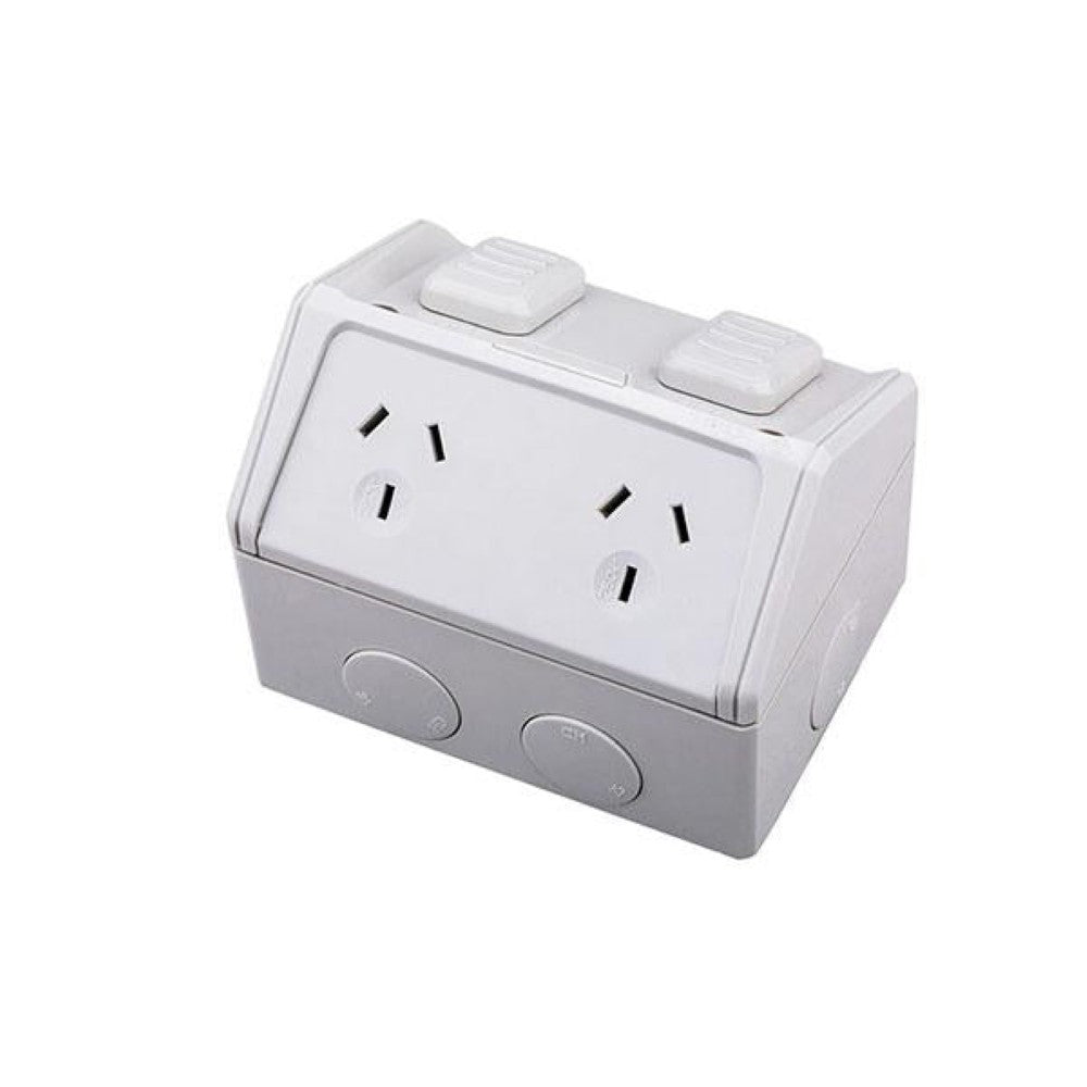 Weatherproof power point with IP53 rating