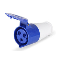 Thumbnail for Side angle of caravan lead connector plug female 16A
