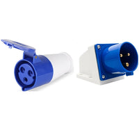 Thumbnail for Caravan lead connector plug Female and Caravan Male Inlets 16 Amps IP44