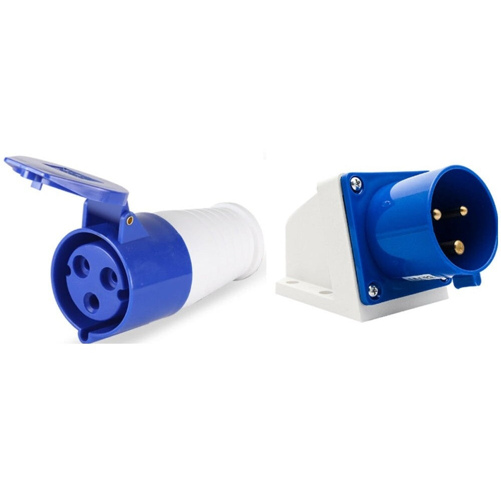 Caravan lead connector plug Female and Caravan Male Inlets 16 Amps IP44