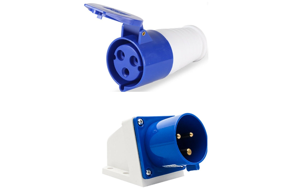 Caravan lead connector plug Female and Caravan Male Inlets 16 Amps IP44