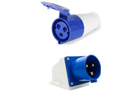 Thumbnail for Caravan lead connector plug Female and Caravan Male Inlets 16 Amps IP44