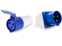Thumbnail for Caravan lead connector plug Female and Caravan Male Inlets 16 Amps IP44