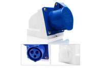 Thumbnail for Industrial grade 16A caravan socket with cover