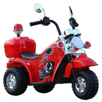 Thumbnail for Red kids ride on bike showing speed control switch