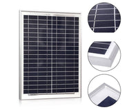 Thumbnail for Back view of solar panel with connection terminals