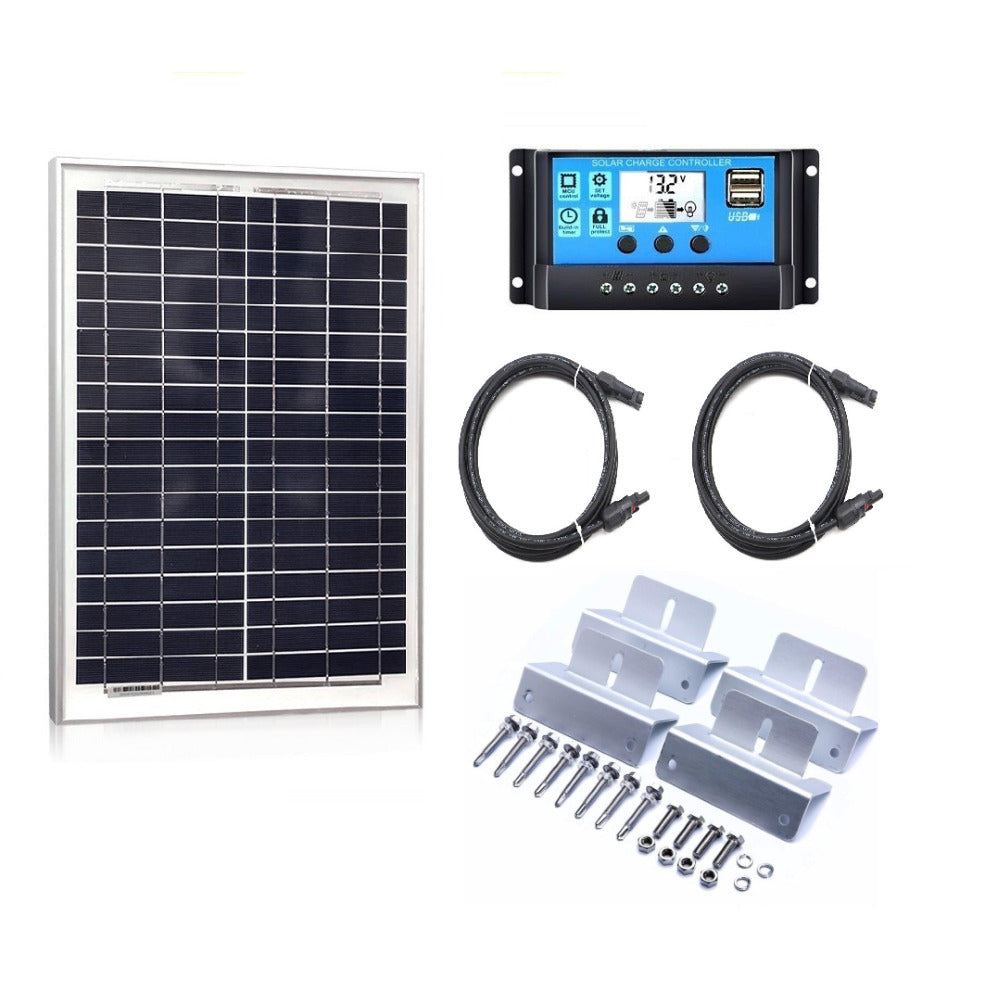 100W solar panel kit with mounting kit included